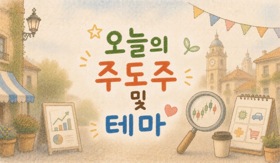 시장 흐름을 읽는 눈 오늘의 주도주 및 테마 대표 이미지